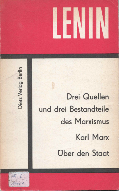Drei Quellen und Bestandteile des Marxismus